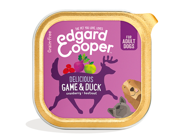 Edgard & Cooper Dog Adult Game & Duck, Cranberry, Beetroot 150gram