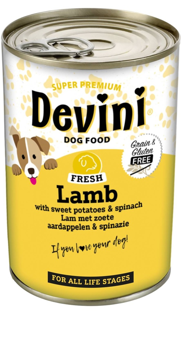 Devini Dog Lamb 400gram