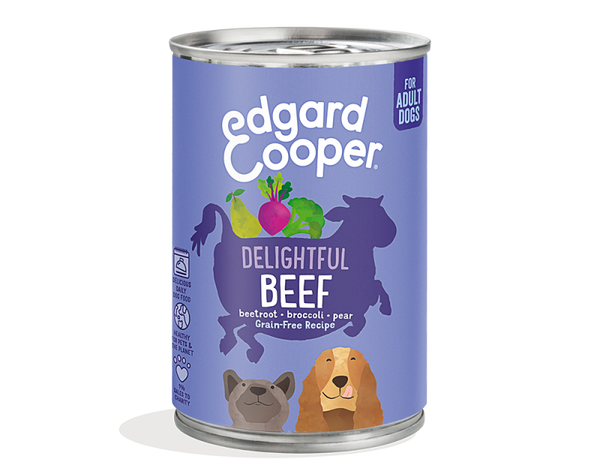 Edgard & Cooper Dog Adult Beef, Beetroot, Broccoli, Pear 400gram
