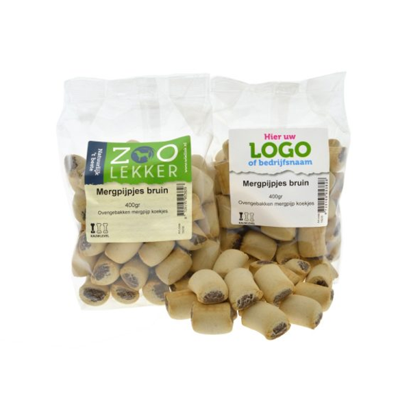 Mergpijpjes bruin 400gram
