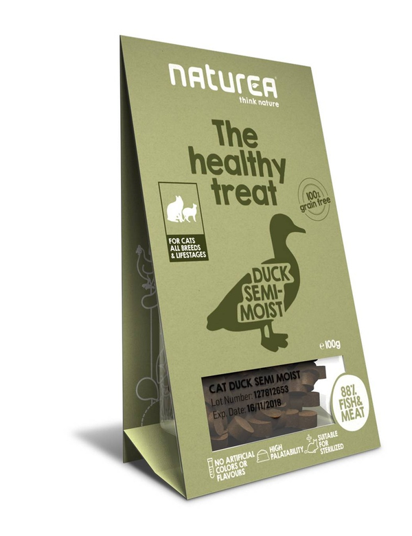 Naturea Cat Treats Duck Semi-Moist 100gram