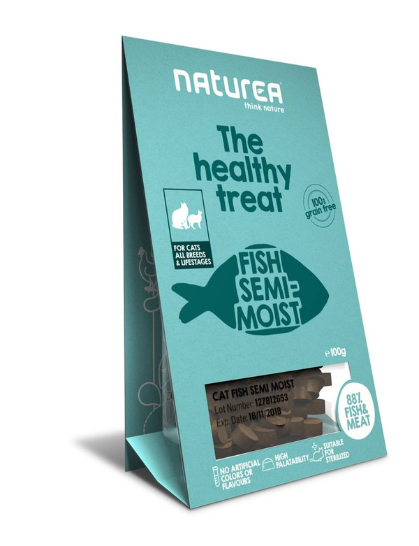 Naturea Cat Treats Fish Semi-Moist 100gram