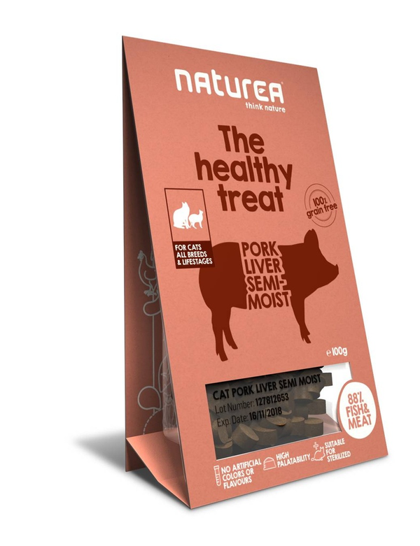 Naturea Cat Treats Pork Liver Semi-Moist 100gram