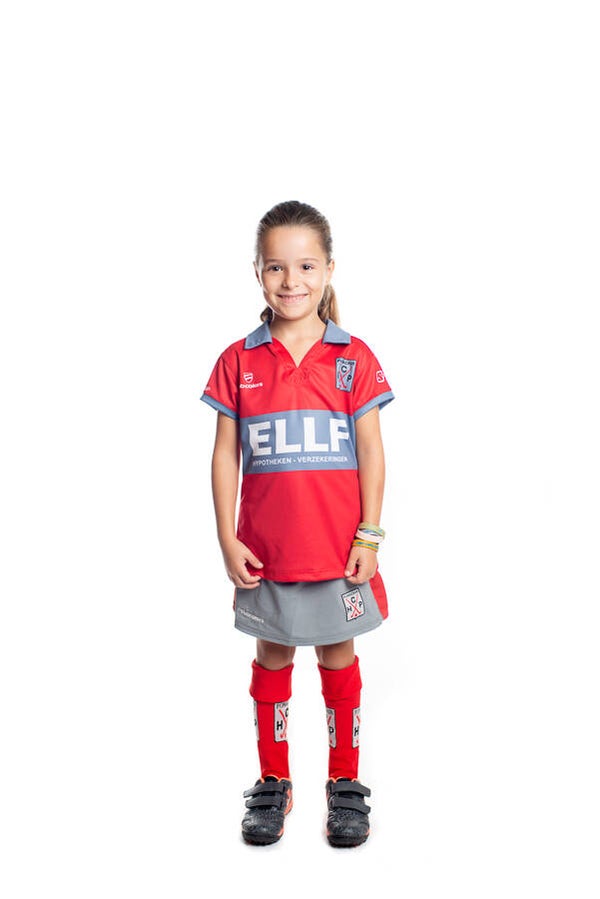 HCP thuis shirt dames/meisjes (rood)