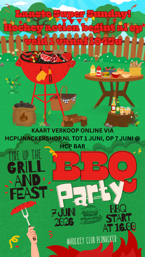 7 Juni 2024 Super Sunday BBQ @HCP, kaart voor VOLWASSEN