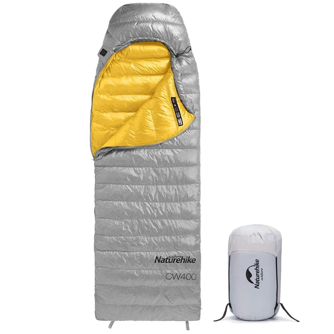 (Used) Naturehike Lightweight Down Sleeping Bags Extreme 750 Fill for Adults Power 4 Season,2.0lbs Ultralight Compact Portable,Waterproof, Camping, Hiking, Backpacking With Compression Bag