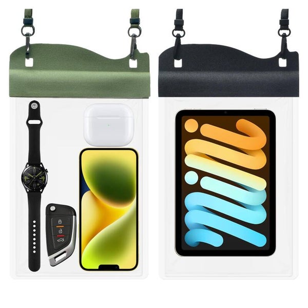 YUMQUA Large Watperproof Pouch 2 Pack [Up to 11.3"]