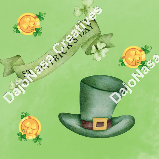 Untersetzer mit Druck "St. Patrick's Day" - Handgemacht in Medelby | Dajonasa Creatives