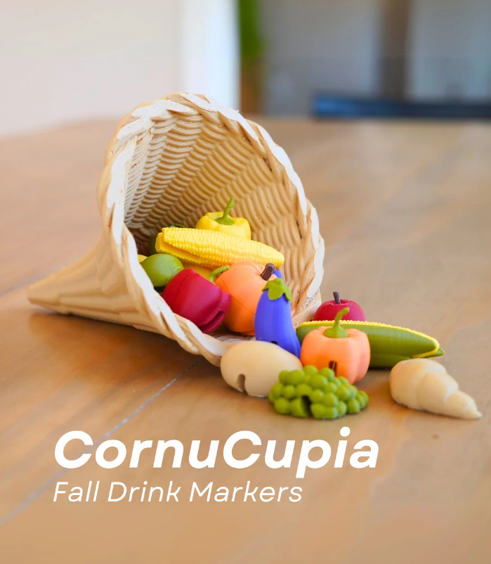 Cornucopia beker labels