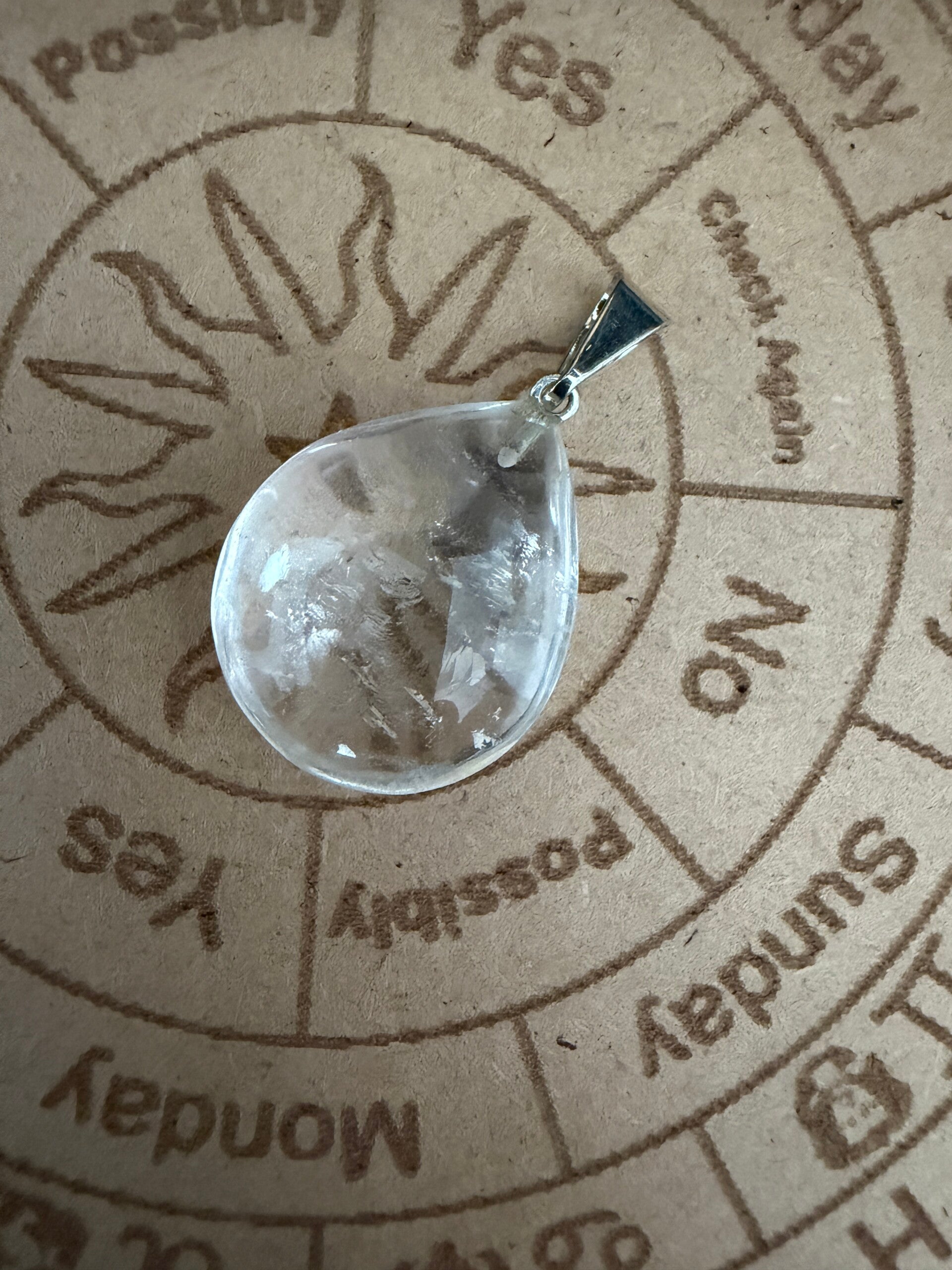 Pendentif en Cristal de Roche Naturel