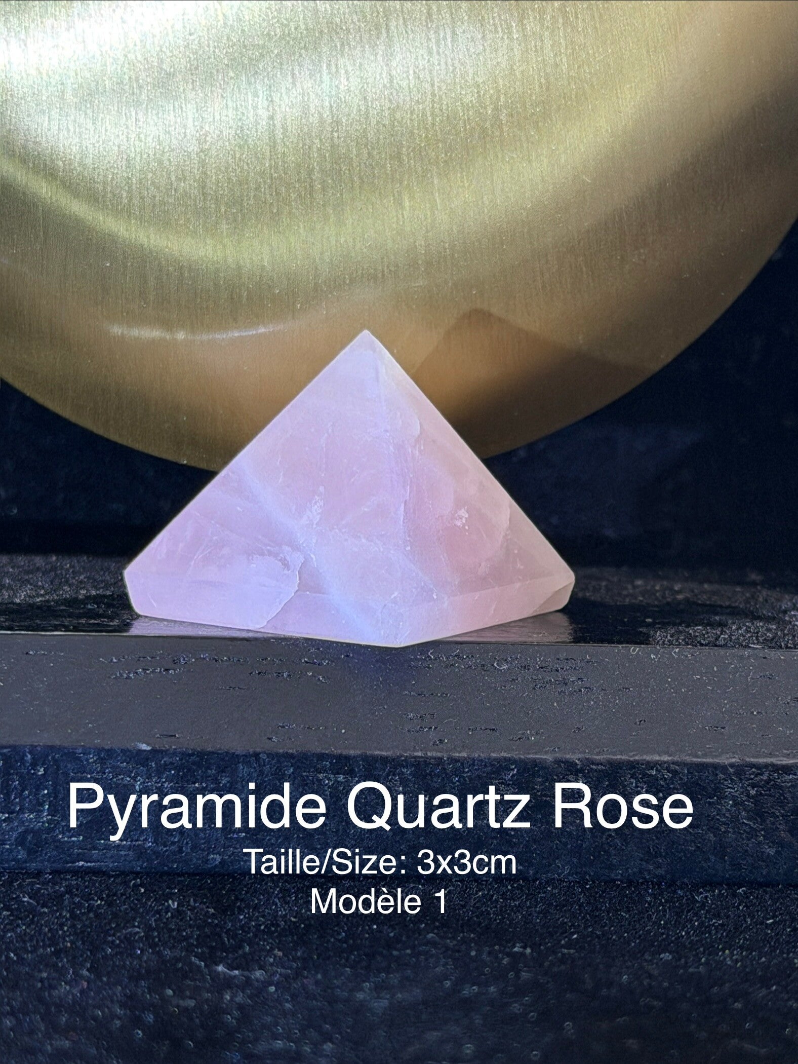 Pyramide en Quartz Rose