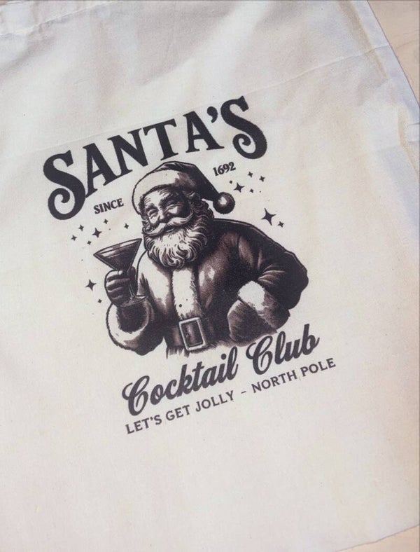 Santas Cocktail Club Tote
