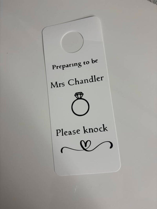 Bride To Be Door Sign