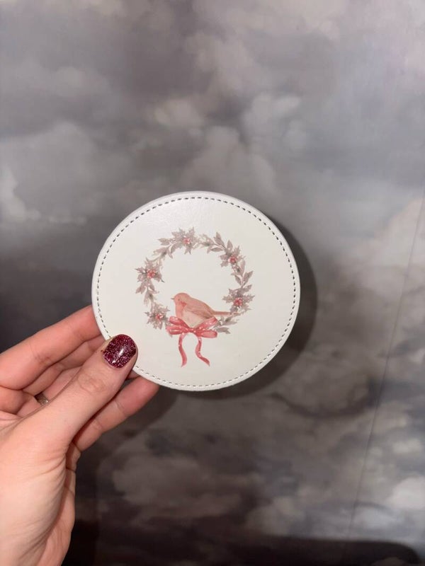 Christmas Robin Coaster