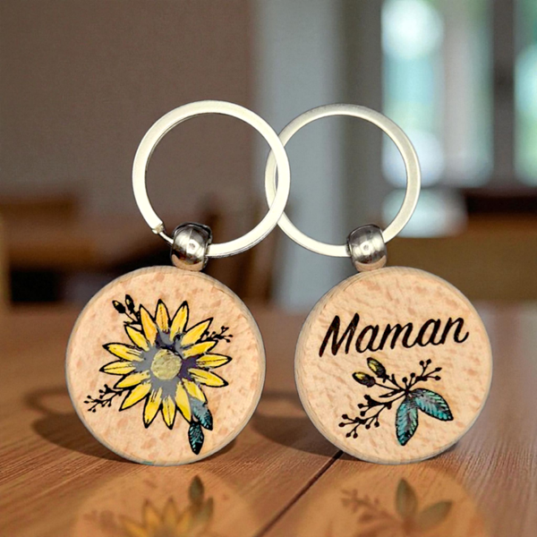 PORTE-CLÉ TOURNESOL