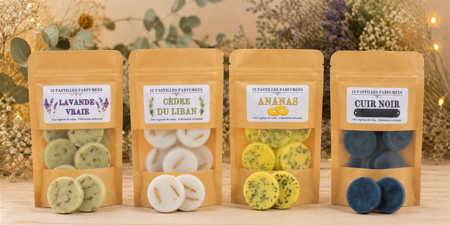 Collection de fondants parfumés artisanaux CIRAFLOR