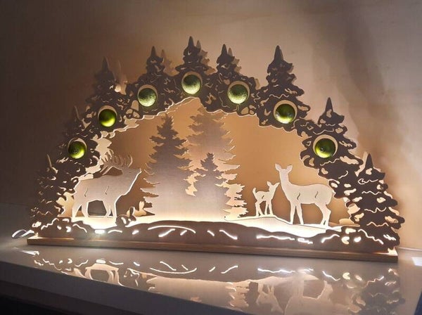 3D Schwibbogen aus Holz