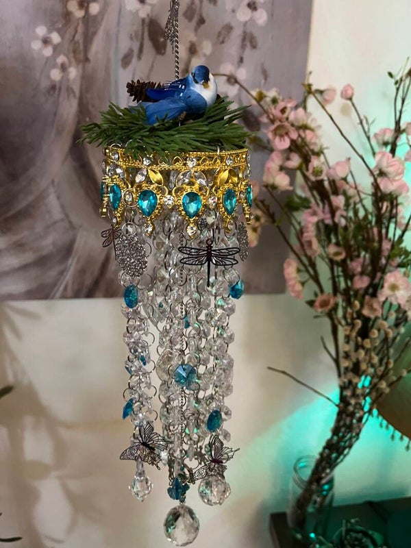 Forest Bluebird Suncatcher
