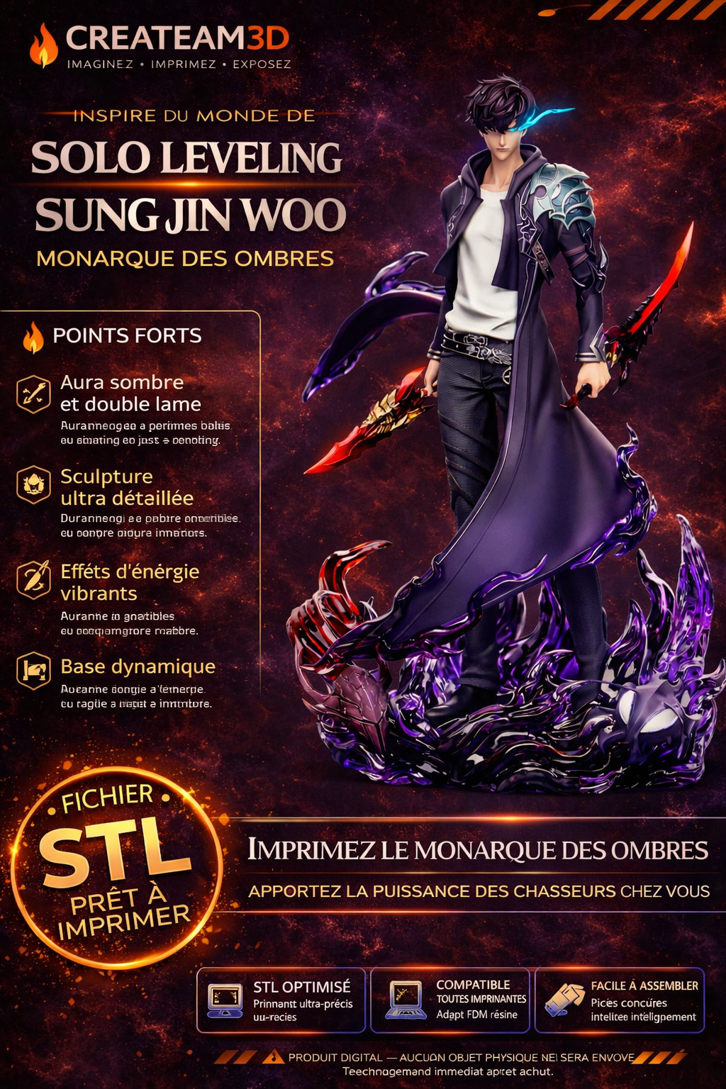Sung Jin-Woo – Monarque des Ombres (Solo Leveling)