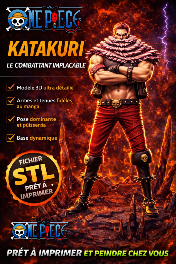 Katakuri le combatant implacable Fichier STL
