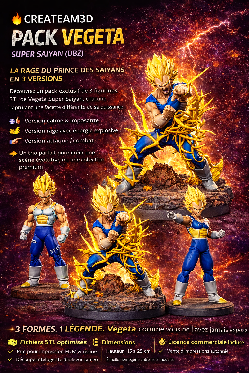 Pack Vegeta Super Saiyan (DBZ)
