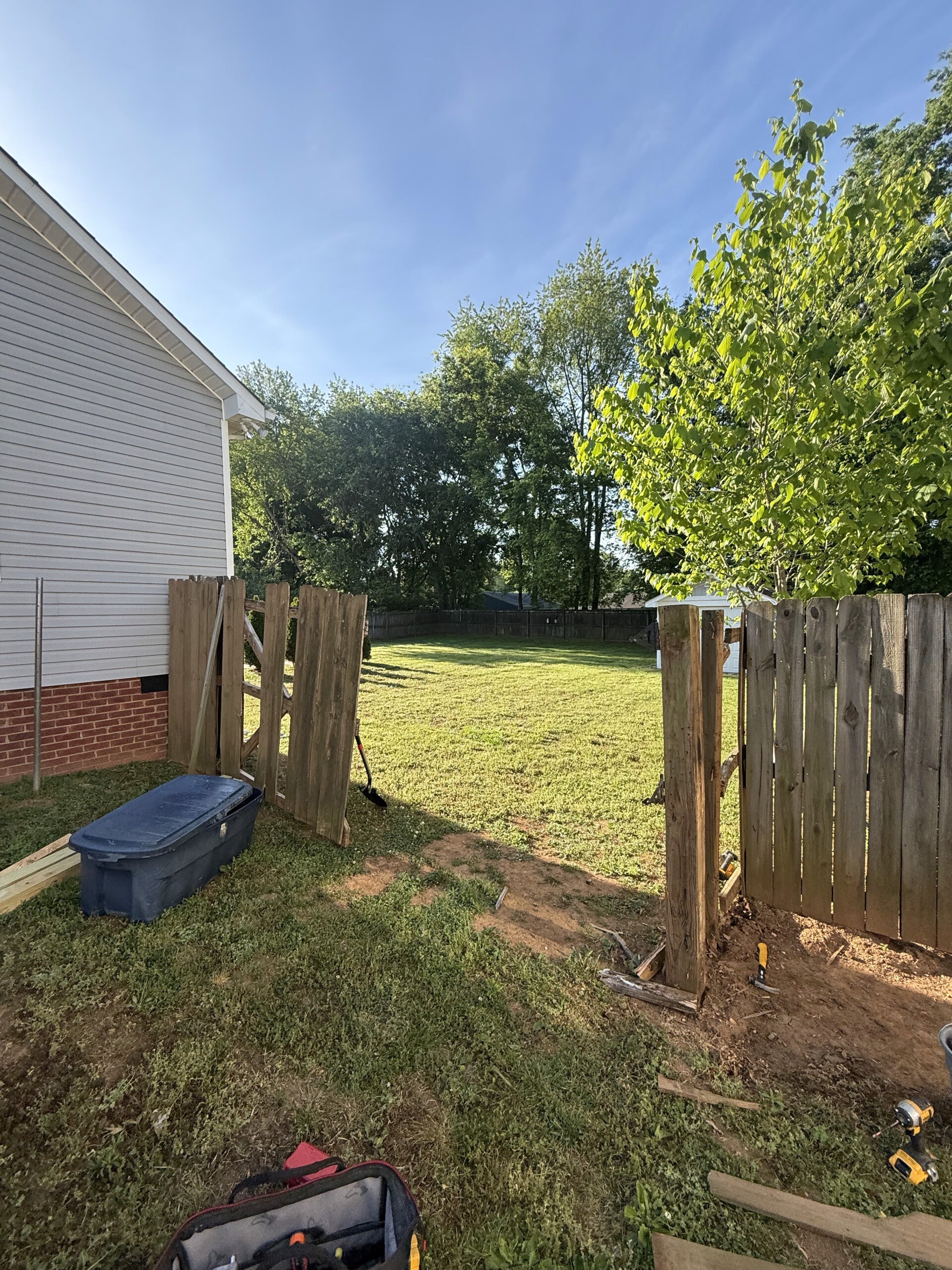 Storm damaged fence repair in hermiston or
