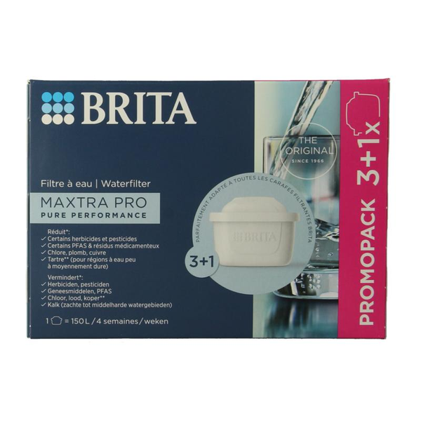 Brita Waterfilterpatroon MAXTRA PRO Pure Performance 3+1