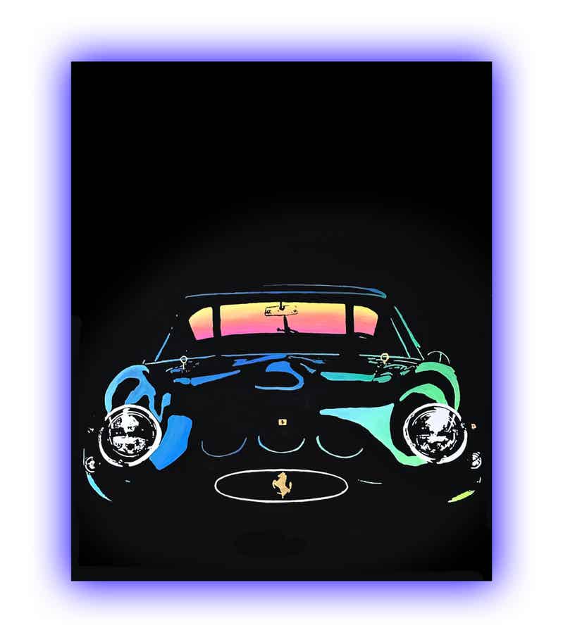 'GTO at sunset' - 150 x 119 cm