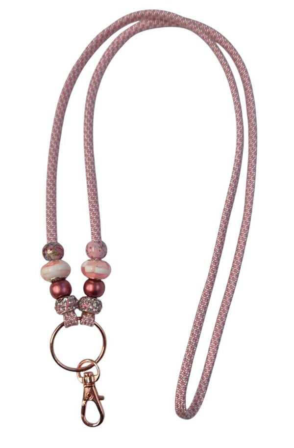 Keycord Roze en Wit gemengd