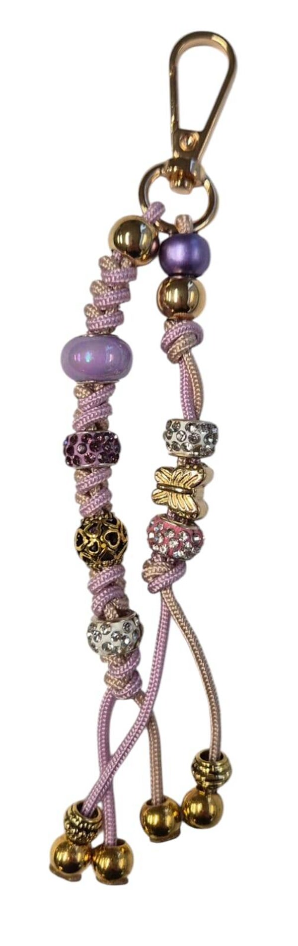 Tassenhanger Lila met Rosè gemengd