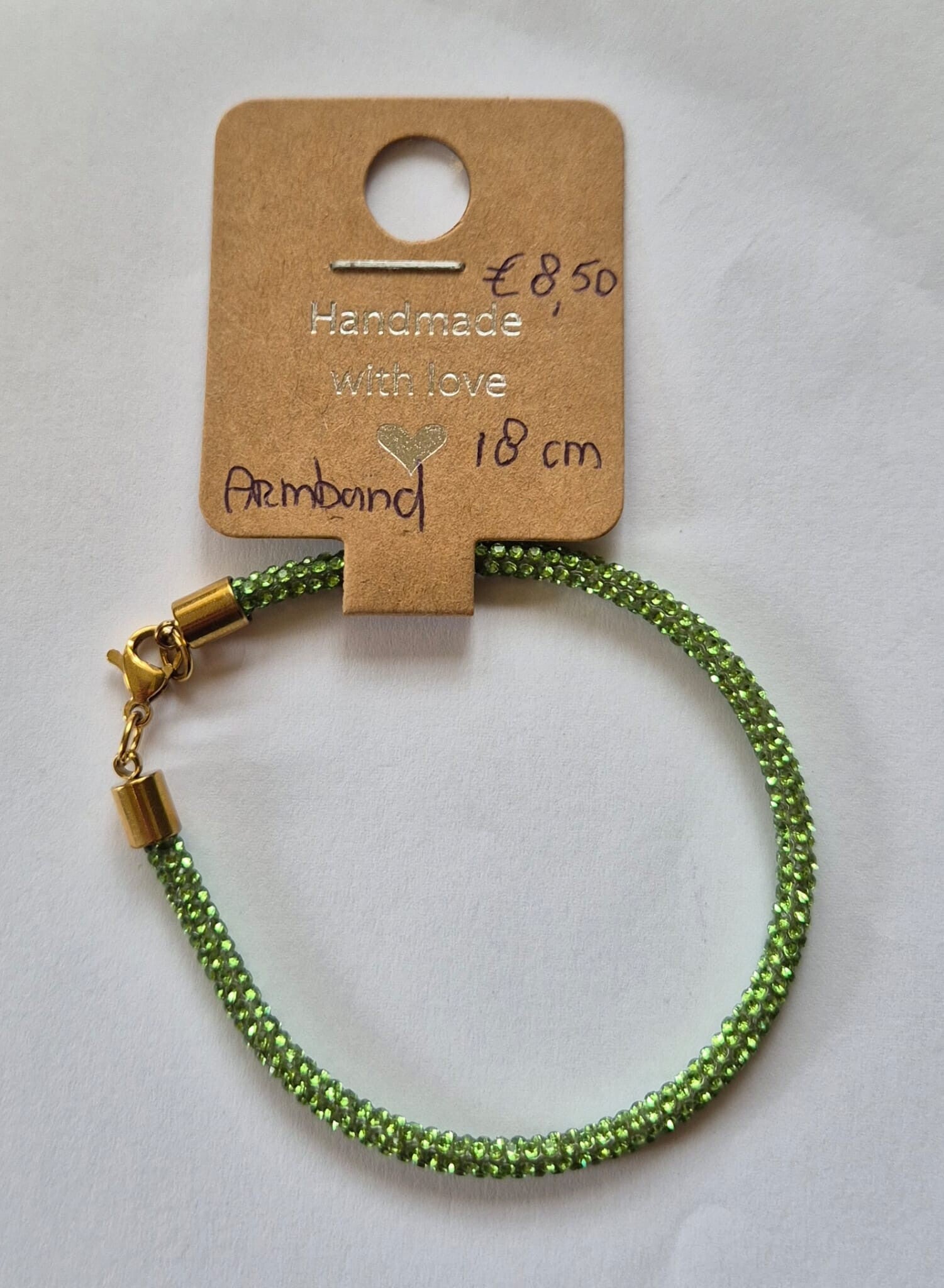 Armband Groen Strass
