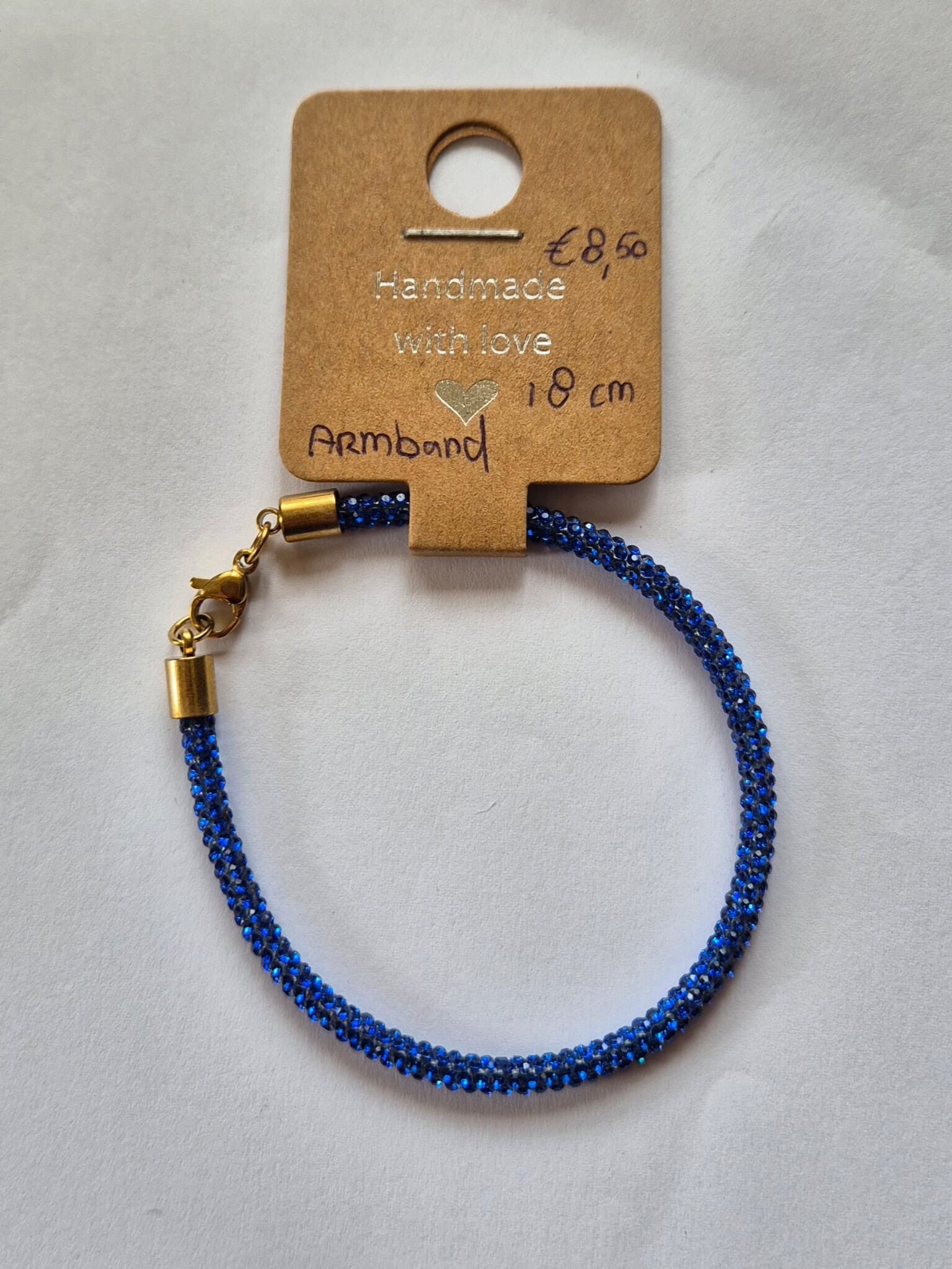Armband Royal Blauw Strass