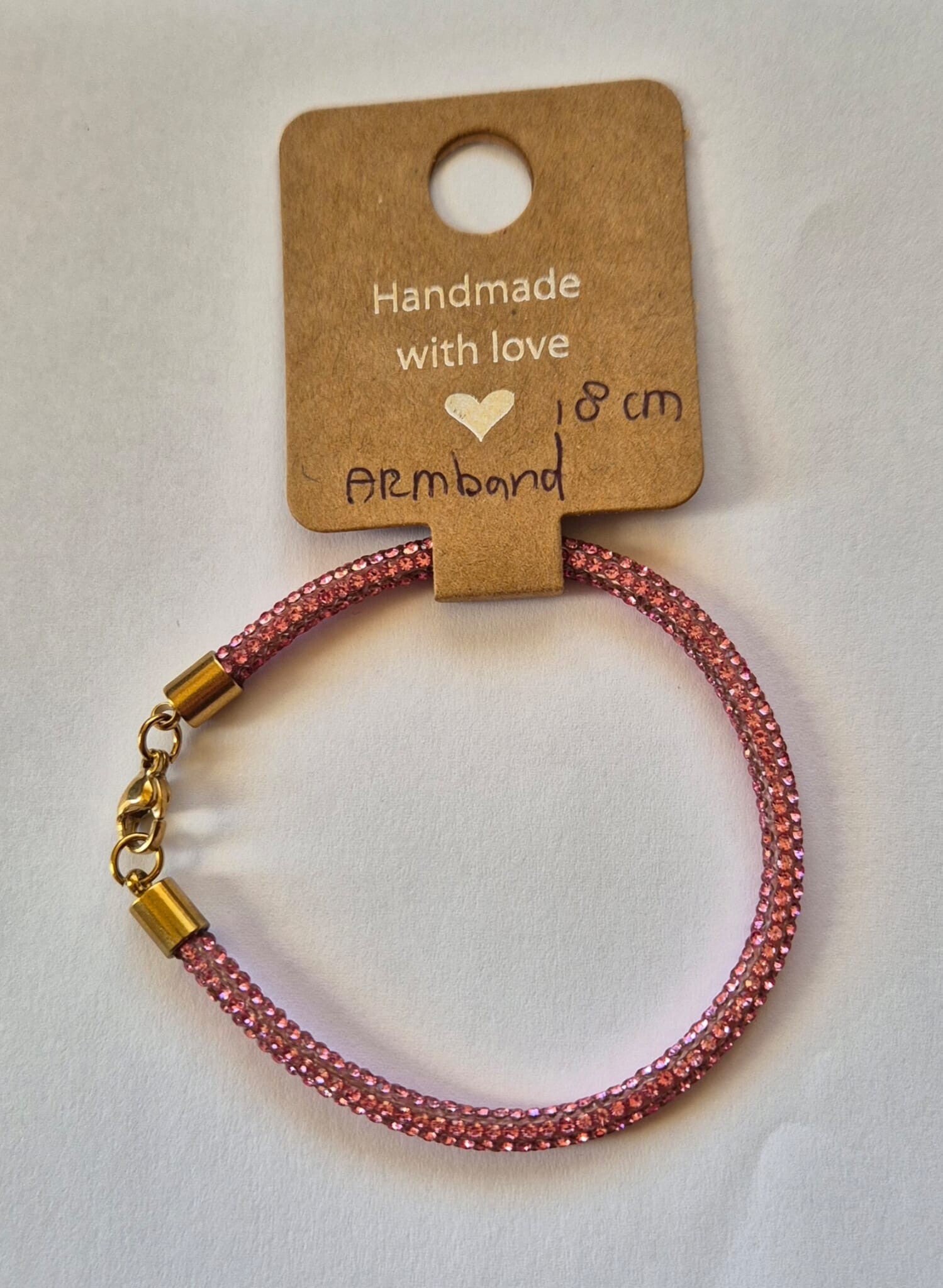 Armband Roze Strass