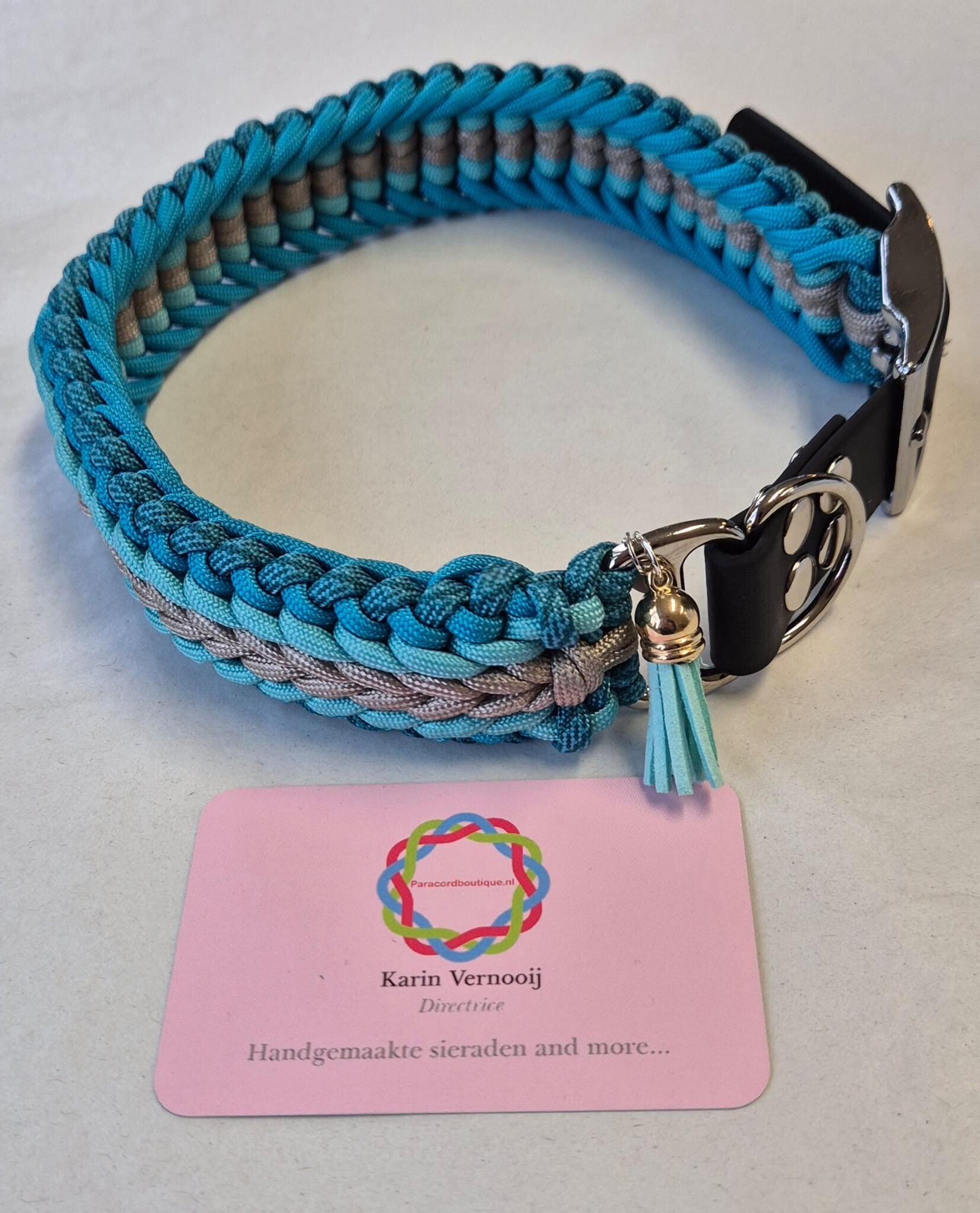 Halsband Roxy Turquoise fantasy 4cm breed