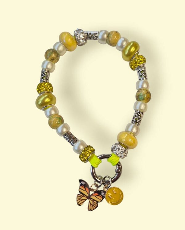 Ibiza armband style goud, geel