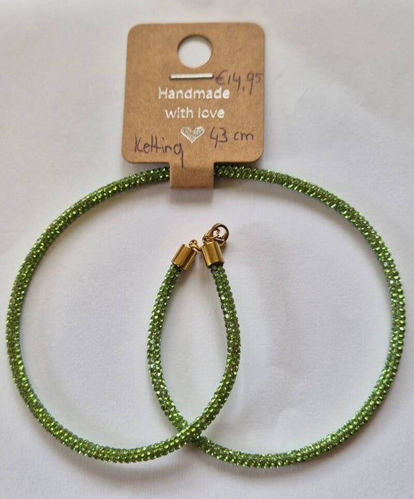 Ketting Groen Strass
