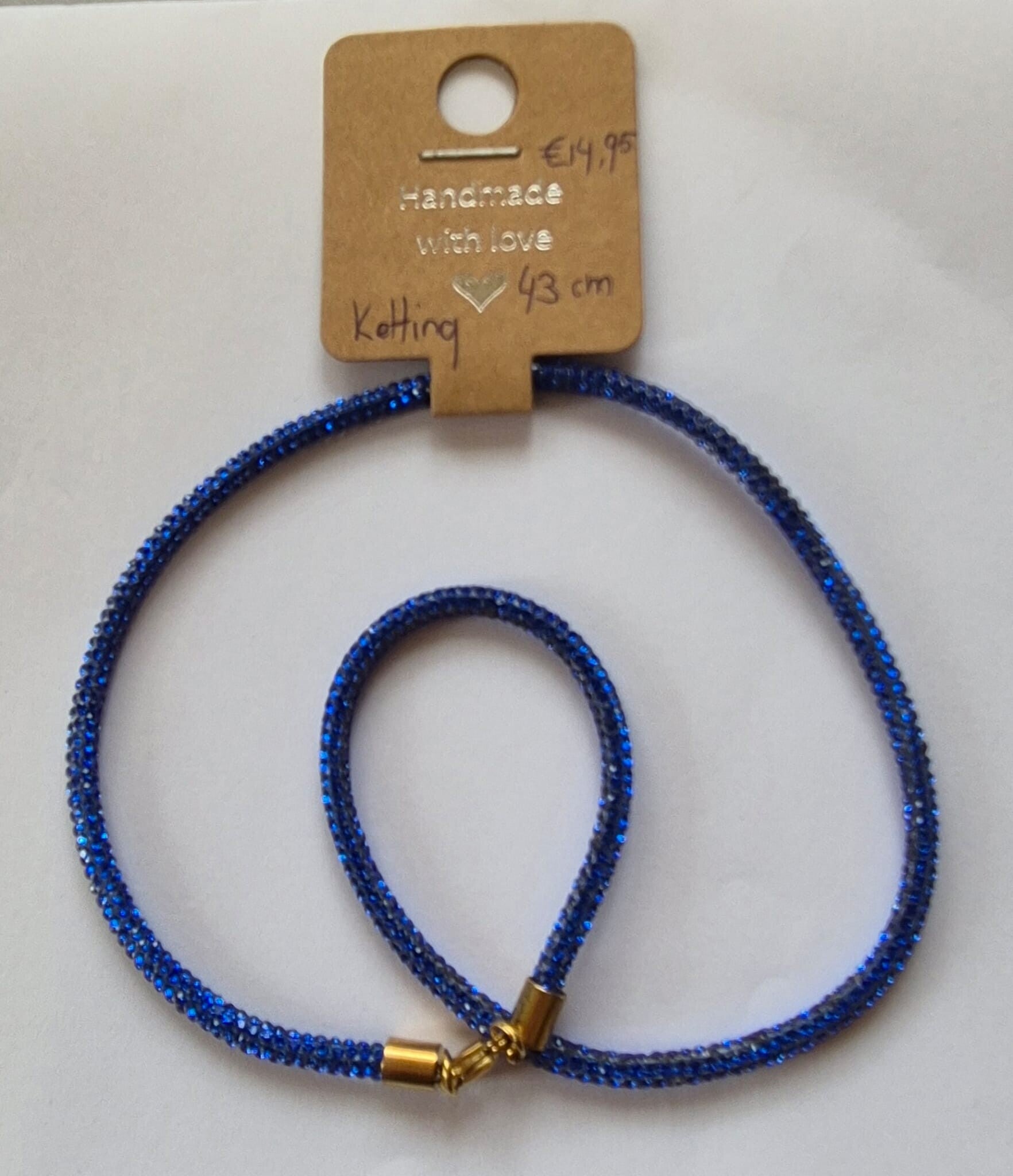 Ketting Royal Blauw Strass