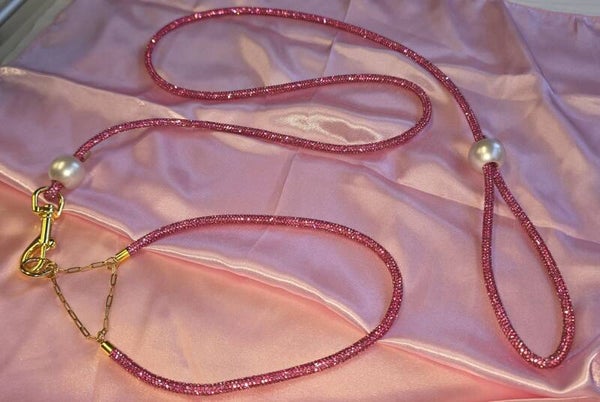 Showlijn Glitter 6mm Compleet Donker Rose