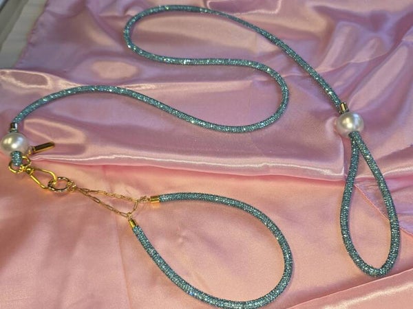 Showlijn Glitter 6mm Compleet Turquoise