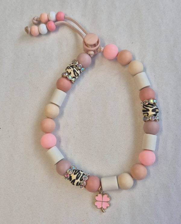Tekenband Rose,beige,wit,tijger met strass 12mm