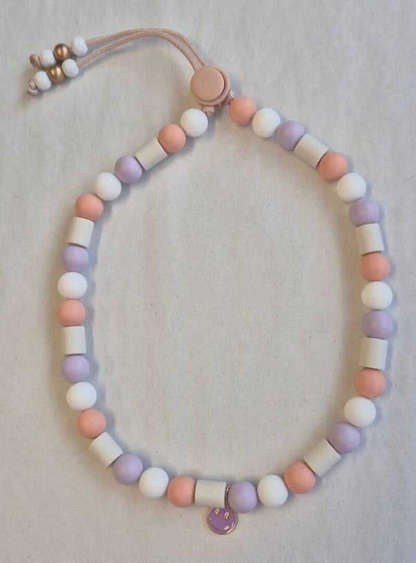 Tekenband Beige,wit, lila 12mm