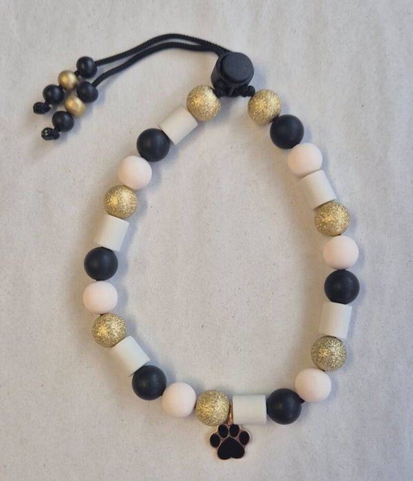 Tekenband beige,zwart,goud 12mm