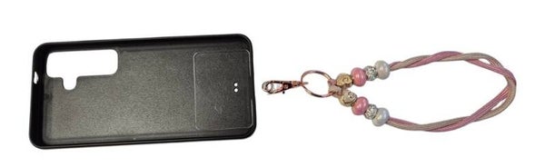 Telefoon koord pols model beige/oud roze