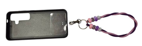 Telefoon koord pols model licht paars/lila