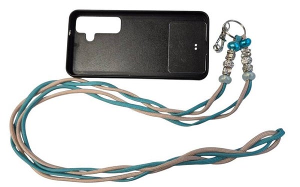 Telefoon koord lang lila/petrol