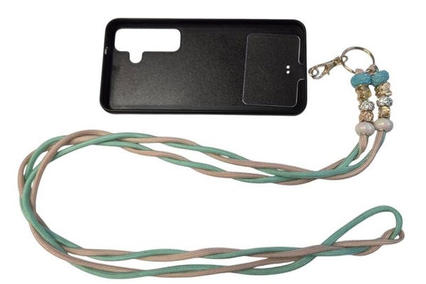 Telefoon koord lang mint/beige