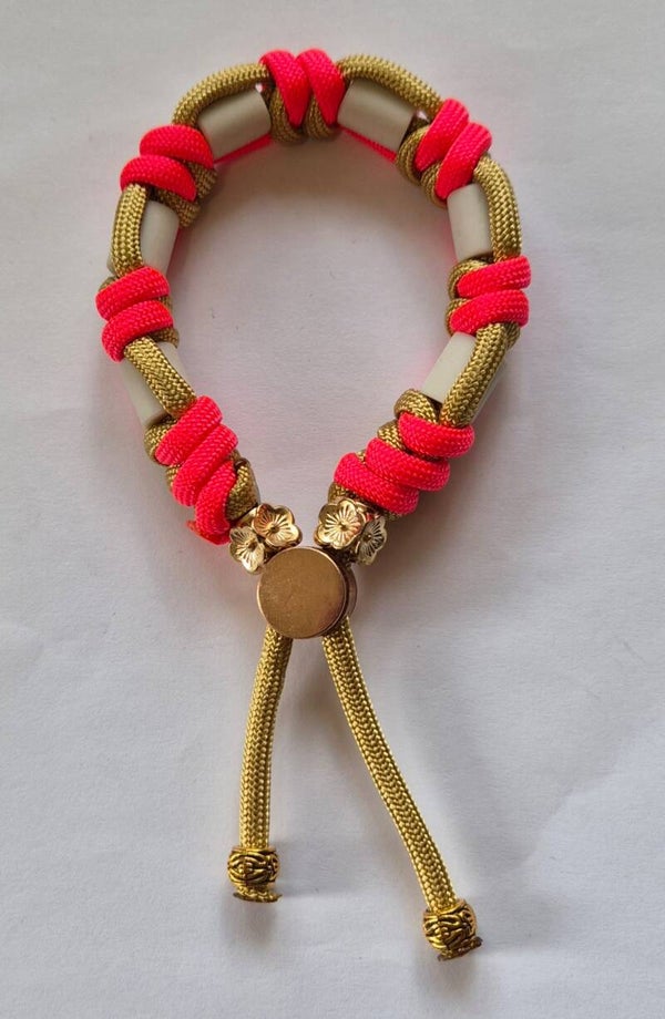 Tekenbandje Ultra Rose met goud