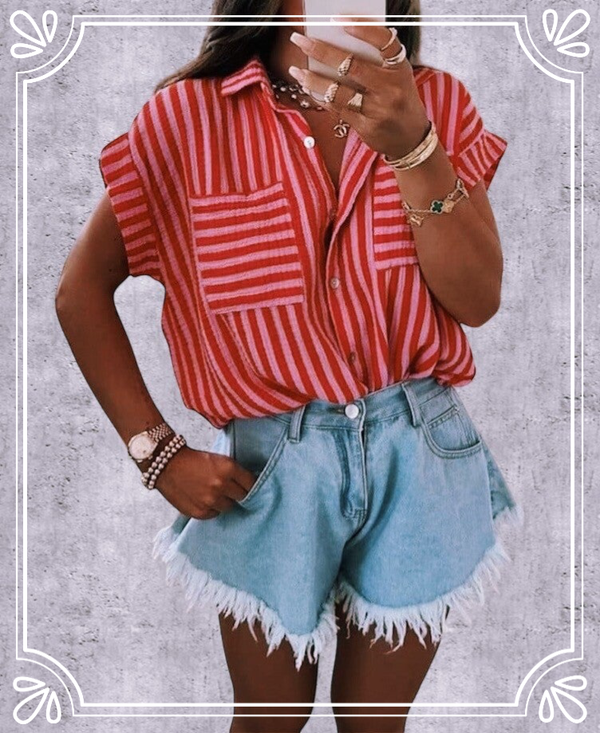 Chemise océane en gaze de coton