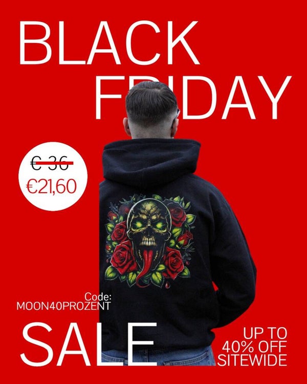 Hoodie Skull With Roses