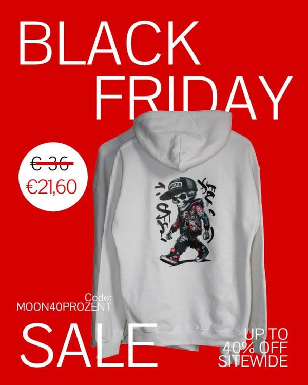 Hoodie Black Graffiti